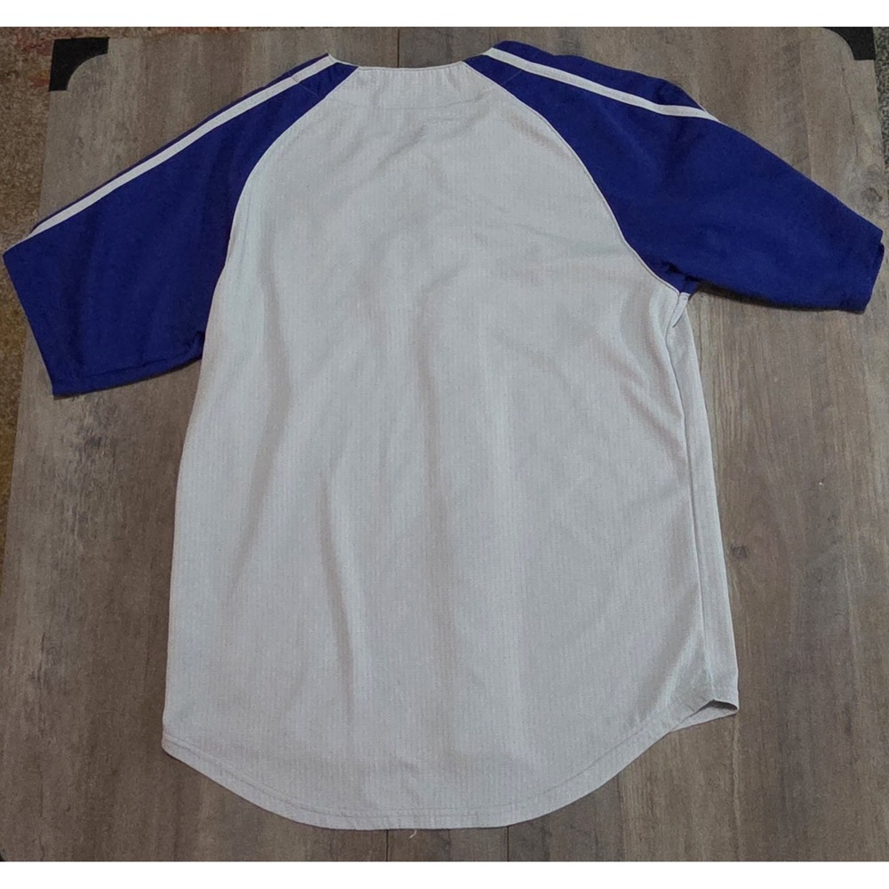 Dynasty MLB Chicago Cubs Gray Baseball Button Up Jersey Men L (42-44) - Picture 2 of 5